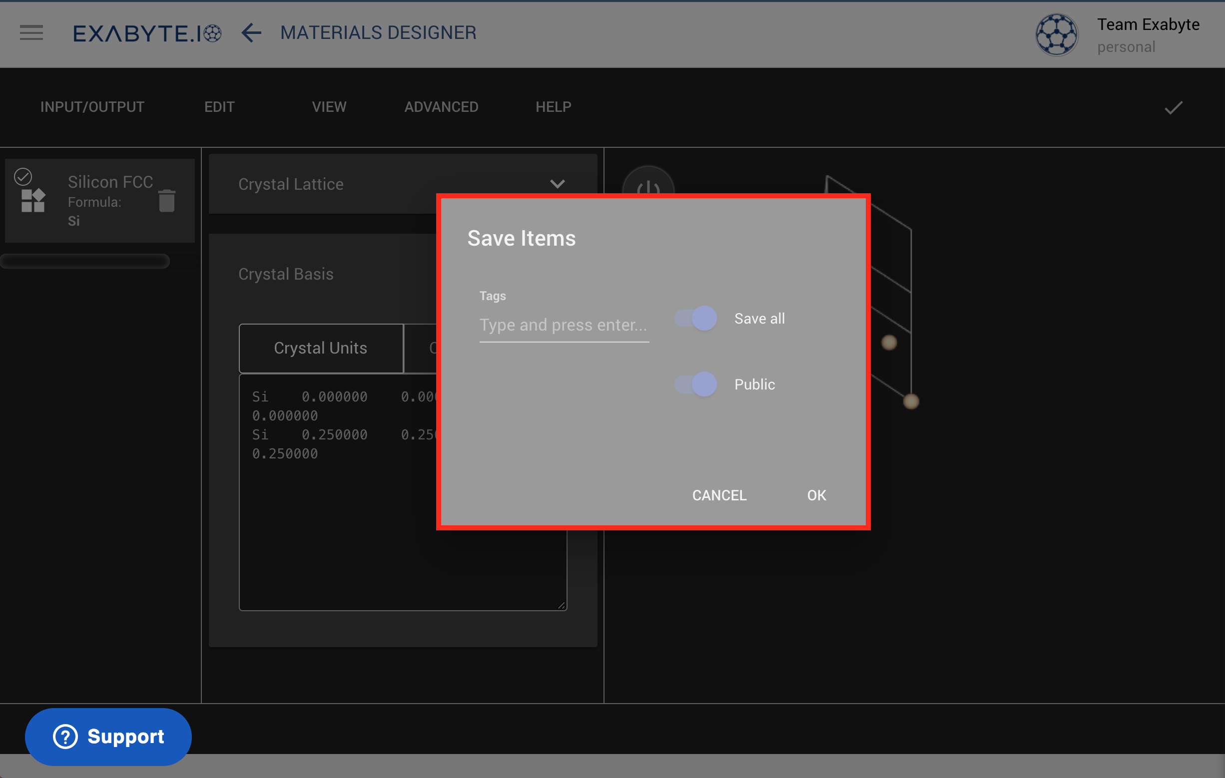 Select "Save" Option